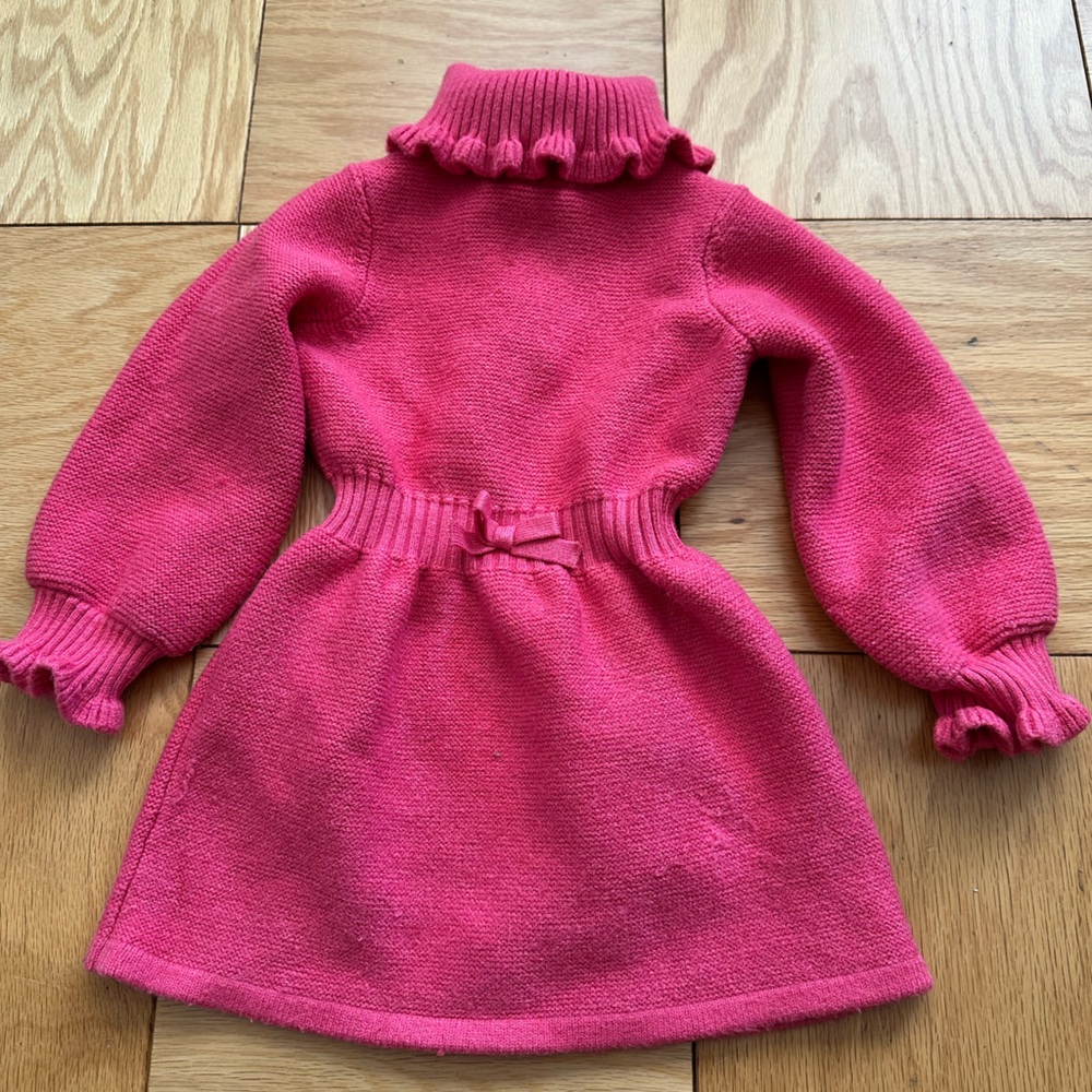 Janie and Jack Bright Pink Knit Dress